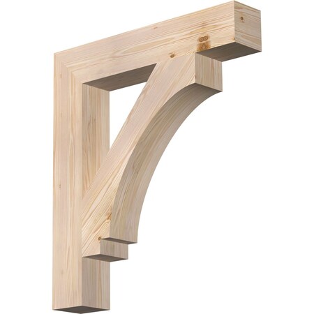 Ekena Millwork Imperial Block Smooth Bracket, Douglas Fir, 5 1/2"W x 32"D x 36"H BKT06X32X36IMP05SDF